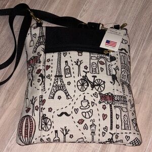 Danny K. Tapestry Crossbody Bag